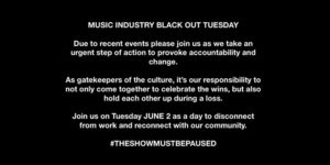 TURTLNEK joins Music Industry Black Out Tuesday